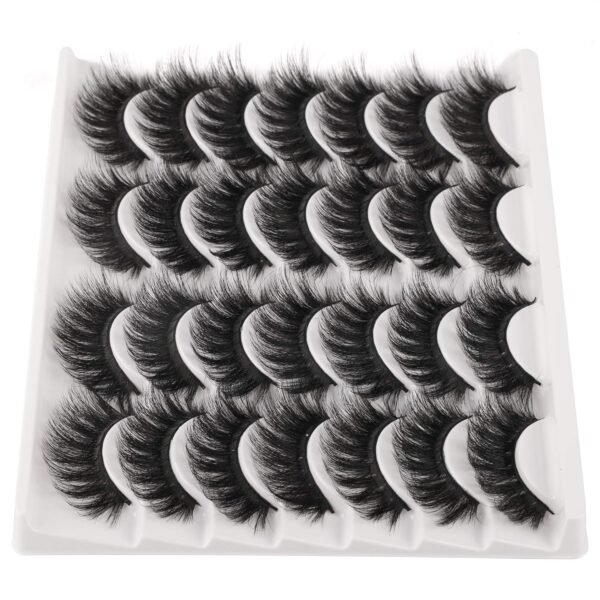 91-jhysQmHL._SL1500_.jpg JIMIRE False Eyelashes Mink Fluffy Volume Lashes 3D Wispy Long Fake Eyelashes 14 Pairs Pack
