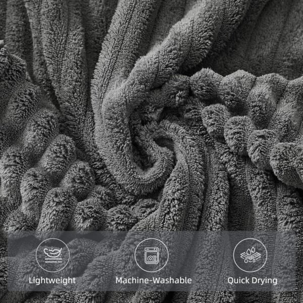 Extra Large Bath Towel Set of 6 (40"x80"),Oversized Bath Sheet Super Soft Highly Absorbent Microfibers Quick Dry Luxury Shower Towel for Bathroom Spa Gym Hotel Yoga (Charcoal Gray, 6Piece)