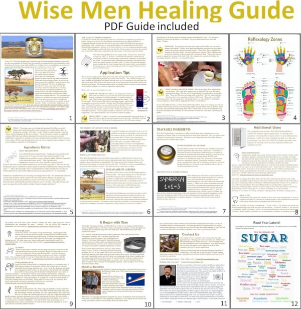 Wise Men Healing Balm with Myrrh and Frankincense Essential Oils for Neuropathy, Sciatica and Nerve Pain Massage and Skin Moisturizing