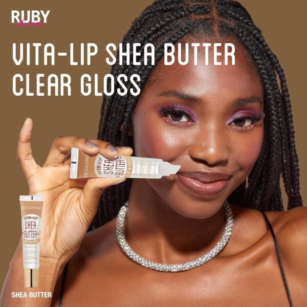 914gPqMsFqL._SL1500_.jpg Ruby Kisses Broadway Vita-Lip Clear Lip Gloss (Shea Butter 6 Pack), Ultra-Hydrating & Soothing Formula with Multi-Vitamin Oils, High-Shine Non-Sticky Finish, Nourishing Lip Balm for Healthy Lips
