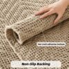 Bathroom Floor Mat,Boho Bath Rug,Super Absorbent Bath Mat,Bathroom Rugs Non Slip Washable, Quick Dry Shower Mats, Ultra Soft Bath Mat Towel,Brown,18"*30"