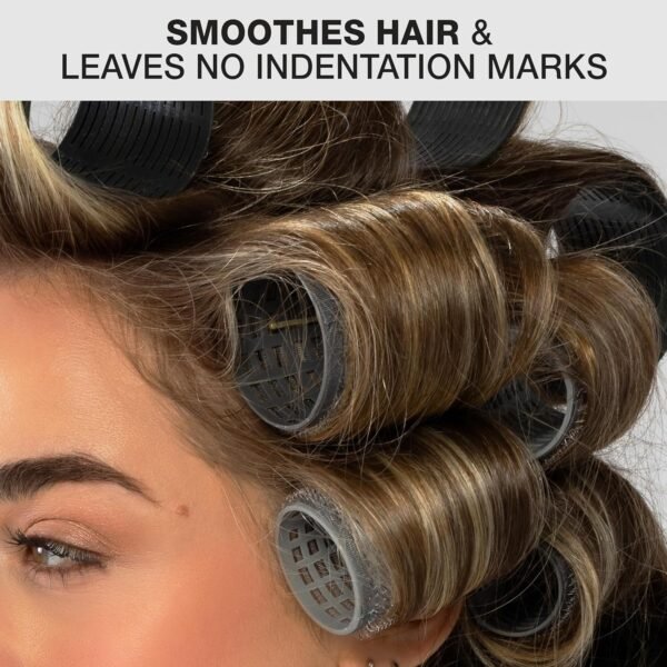 918EulrysAL._SL1500_.jpg Conair Heatless Curlers 31 Count - Heatless Curls Overnight, Assorted Sizes - Self Grip Hair Rollers - Hair Styling Tools - Black & Gray - w/Storage Case