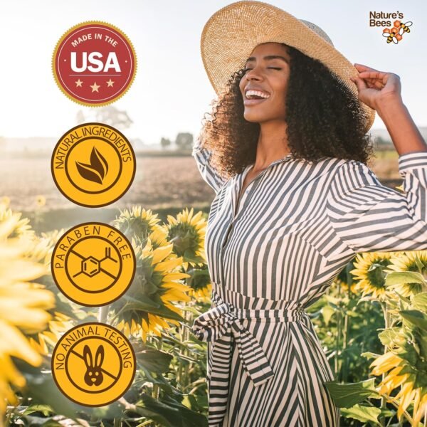 91DAV0McHCL._SL1500_.jpg Nature's Bees Cocoa Butter Lip Balm Moisturizer, Shea Butter Flavor, Hydrating Lip Care for Dry Lips, Made in the USA with Coconut Oil, Beeswax, Vitamin E, and Aloe, 0.15 oz Each, 24 Pack
