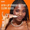 91DCAm0bIpL._SL1500_.jpg Ruby Kisses Broadway Vita-Lip Clear Lip Gloss (7 Pack) Ultra-Hydrating & Soothing Formula with Vitamins, High-Shine Non-Sticky Finish Lip Balm with Honey, Argan Oil, Shea, Mango Butter, Cherry, Peach