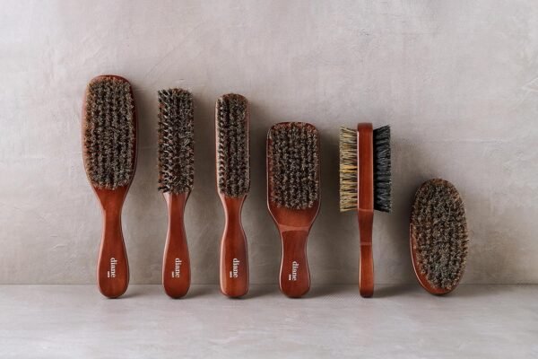 91DsZWN4aL._SL1500_.jpg Diane Premium 100% Boar Bristle 2-Sided Club Brush for Men and Barbers, Medium and Firm Bristles for Thick Coarse Hair, Detangling, Smoothing