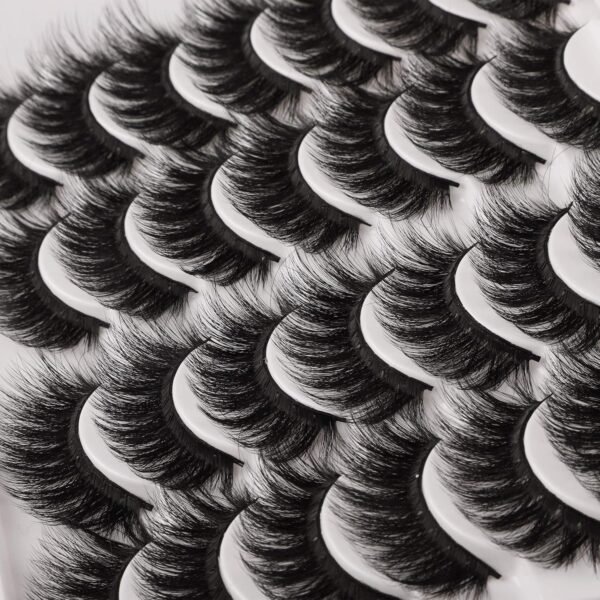 91FrMOvExCL._SL1500_.jpg JIMIRE False Eyelashes Mink Fluffy Volume Lashes 3D Wispy Long Fake Eyelashes 14 Pairs Pack