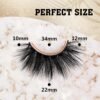 91Hlz0aZp0L._SL1500_.jpg 6D Mink Lashes Eyelashes Volume Dramatic Wispy Lashes Mink zanlufly 22MM Long False Eyelashes Luxury Crossed Soft Volume Reusable 10 Pairs Lashes Pack
