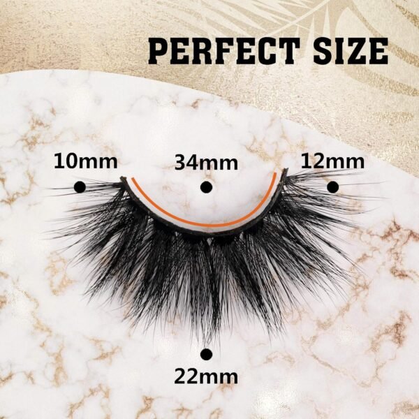 91Hlz0aZp0L._SL1500_.jpg 6D Mink Lashes Eyelashes Volume Dramatic Wispy Lashes Mink zanlufly 22MM Long False Eyelashes Luxury Crossed Soft Volume Reusable 10 Pairs Lashes Pack