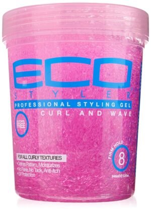 91JSUA74vsL._SL1500_.jpg Ecoco Eco Style Hair Gel - Curl And Wave - Anti-Itch, Alcohol-Free Formula - Perfect Hold For Angled Or Tapered Sides - Ideal For Wavy Hair - No Flakes - Not Animal Tested - Moisturizes - 32 Oz