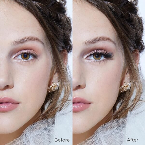 KISS Lash Couture The Muses Collection False Eyelashes, 'Noblesse', 12 mm, Handmade, Refined Faux Silk, Contact Lens Friendly, Easy to Apply, Includes 1 Pair Reusable Strip Lashes