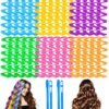 91OlFTwTkOL._SL1500_.jpg 30 Pcs Heatless Hair Curlers Wave Curls Styling Kit with 2 Pcs Styling Hooks, No Heat Hair Curlers Heatless Wave Curlers for Women Girls Long Medium Short Hair (6 Colors, 55 cm/21.65 inch)