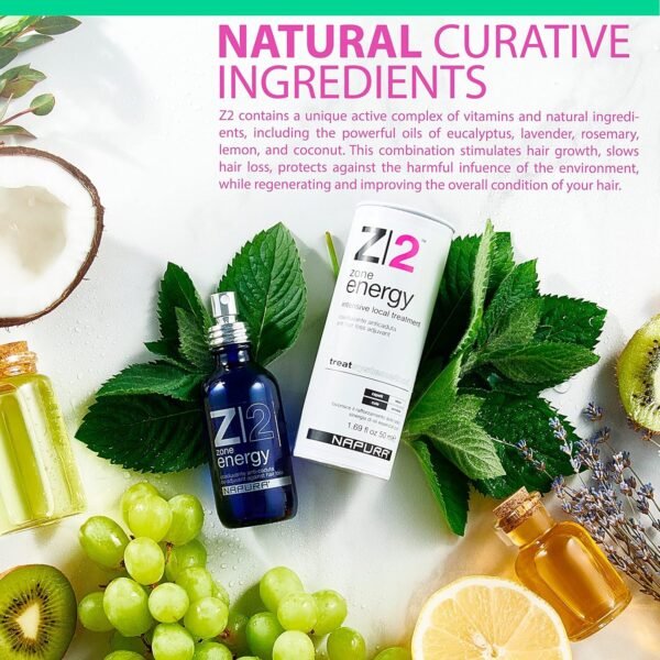 Z2 Hair Growth Serum - 1.69 fl oz - Natural Scalp Treatment - Powerful Hair Loss Solution for Women and Men - Intensive Strengthening with Rosemary, Eucalyptus, and Lavender