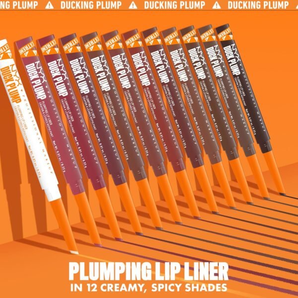 91PJ4yWjqmL._SL1500_.jpg NYX PROFESSIONAL MAKEUP Duck Plump Plumping Lip Liner, Matte Pencil With Up To 10HR Wear, Subtle Touch (Deep Nude Lip Liner)