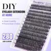 91PpePPEMEL._SL1500_.jpg Pawotence Lash Clusters 40D 280pcs Cluster Eyelash Extensions 9-16mm Mix Eyelash Clusters Lash Extension Individual Lashes for Self Application (40D, 0.07D, 9-16mm)