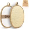 91QgpeMGqlL._AC_SL1500_.jpg Almooni Natural Loofah Exfoliating Body Scrubber, Made with Natural Egyptian Shower Loofah Sponge, Bath Shower Loofah Sponge for Women and Men, for Face and Body That Gets You Clean - 2 Count (1 Pack)