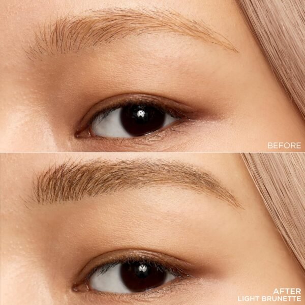 L'Oreal Paris Faux Brow, Hair-Like, Filling Eyebrow Pen with Double-Brush Tip, Fast & Precise Eyebrow Makeup, Light Brunette, 0.04 Fl Oz