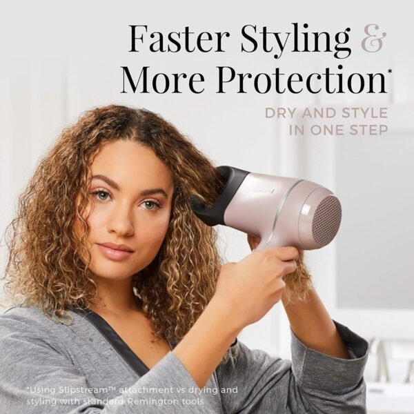 91SsfyW4vaL._SL1500_.jpg Remington Pro Wet2style Hair Dryer, With Ionic & Ceramic Drying Technology, Mauve, 1875 Watts of Drying Power