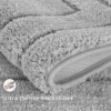 GRANNY SAYS Bathroom Rugs Sets 2 Piece,Soft Bath Mats for Bathroom, Bath Rugs Non Slip Washable, Absorbent Bath Rug for Tub, Shower and Toilet, Bath Mat Set (Gray, 20" x 32" + 16" x 24")