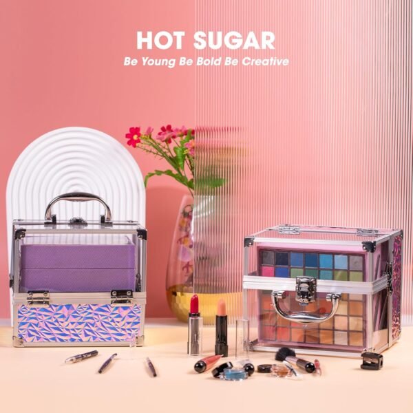 Hot Sugar Teen Makeup Kit for Girls 13-15, Kids Makeup Kit, Makeup Gift Set for Birthday Parties Makeovers & Christmas (PURPLE)