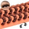 91VQupXsMsL._SL1500_.jpg Full Cluster Lashes Natural Strips False Eyelashes Wispy Individual Lashes that Look Like Extensions 7 Pairs Multipack by Eefofnn
