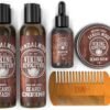 Ultimate Conditioner for Men's Beard Grooming - Softens, Smoothes and Soothes Beard Itch- Contains Wash, Conditioner, Oil, Balm and Comb- Sandalwood Scent