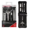 Revlon Men's Grooming Kit, 5-Piece Travel Essentials Set, Includes Nail Clippers, Scissors, File, Tweezers and Carrying Case, Stainless Steel, 1 count
