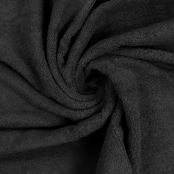 Utopia Towels 8 Piece Premium Towel Set, 2 Bath, 2 Hand, and 4 Wash Cloths, 600 GSM 100% Ring Spun Cotton, Highly Absorbent Towels for Bathroom, Gym, Hotel, and Spa, Black