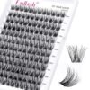 91Zc9ldP7rL._SL1500_.jpg Individual Lashes 144pcs D Curl Lash Clusters Mixed Length Individual Lash Extensions Cluster Lashes DIY Lash Extension Supplies Eyelash Clusters (F5-0.07D, 12-18mm)