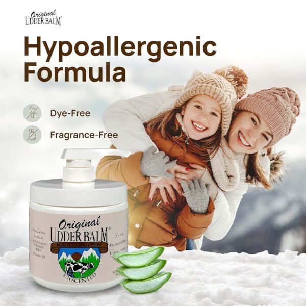 Unscented Original Udder Balm Body Moisturizing with pump