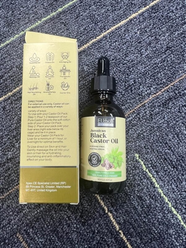 91ccqrU3pL._SL1500_.jpg Jamaican Black Castor Oil - for Hair Growth Skin Condition, Eyebrows Eyelashes, Nail Care Grow, Moisturizing Massage Oil for Aromatherapy 2 fl oz