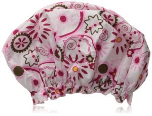 Bath Accessories Bouffant Shower Cap, Belleza Print