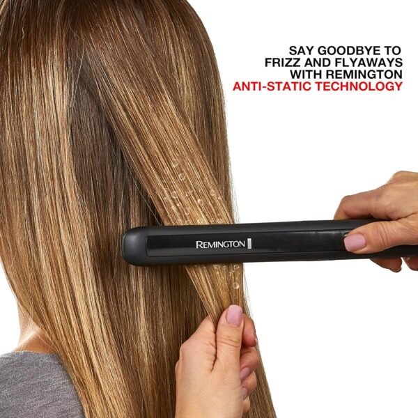 91hs9wmvRbL._AC_SL1500_.jpg Remington 1" Flat Iron, Hair Straightener with Anti-Static Technology, Rapid 30-Second Heat-Up, 60-Minute Auto Shut-Off, 30% Longer Ceramic Floating Plates, and Titanium-Ceramic Coating