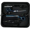 91oiFoxPv2L._SL1500_.jpg Barber Hair Cutting Scissors Set, Fozirut Professional Haircut Scissors Thinning Shears Straight Edge Razor Barber Accessories Hair Trimming Kit, Hairdresser Tools Haircutting Shears Pro for Men Women