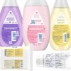 Johnson's Baby Here Comes Baby Gift Set, Baby Essentials for New Parents with Moisturizing Lotion, Bedtime Bath, Body Wash & Shampoo, Hand & Face Wipes, & Diaper Rash Cream, 5 Items