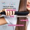 91uPpt81wL._SL1500_.jpg Teasing Clip Comb (5 Pack) Hair Coloring Styling Tools for Highlights Balayage Ombré Trimming Cutting Flat Iron Guide - Straightener Straightening Comb, Pink / Gray