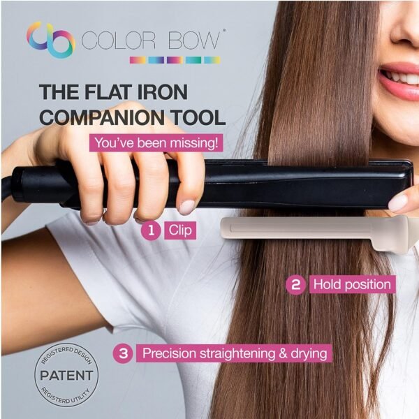 91uPpt81wL._SL1500_.jpg Teasing Clip Comb (5 Pack) Hair Coloring Styling Tools for Highlights Balayage Ombré Trimming Cutting Flat Iron Guide - Straightener Straightening Comb, Pink / Gray