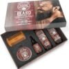 Ultimate Conditioner for Men's Beard Grooming - Softens, Smoothes and Soothes Beard Itch- Contains Wash, Conditioner, Oil, Balm and Comb- Sandalwood Scent