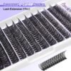 91x6h6AFoNL._SL1500_.jpg Pawotence Lash Clusters 40D 280pcs Cluster Eyelash Extensions 9-16mm Mix Eyelash Clusters Lash Extension Individual Lashes for Self Application (40D, 0.07D, 9-16mm)