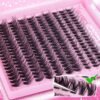 Yawamica Wispy Lash Clusters Natural Eyelash Extension 10-14mm Fluffy Eyelash Clusters CC Curly Individual Lashes Cluster Eyelash Extensions 40D Cluster Lashes 200pcs DIY Lash Extension by Self
