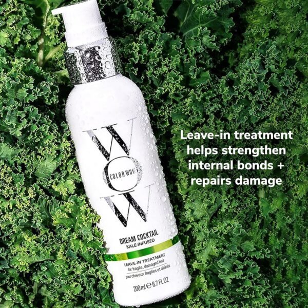 COLOR WOW Dream Cocktail Kale Infused Leave-in Treatment – for fragile, damaged hair | Reduce hair breakage by 50% in a single use | Powerful heat protectant