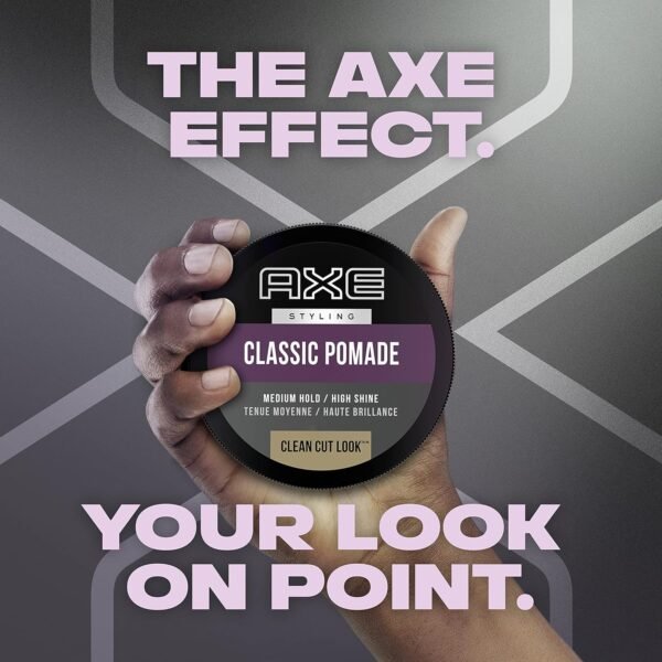 91zXSItqjOL._SL1500_.jpg Axe Pomade: Medium Hold and Natural Finish for Easy Styling, 2.64oz (2 Count)