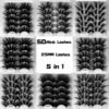 HBZGTLAD NEW 5Pair Fluffy Lashes 25mm 3d Mink Lashes Long Thick Natural False Eyelashes Lashes Vendors Makeup Mink Eyelashesa(5D83)
