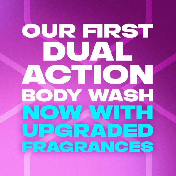 AXE Body Wash 12h Refreshing Scent Excite Crisp Coconut & Black Pepper Men's Body Wash with 100% Plant-Based Moisturizers 16 oz 4 Pack