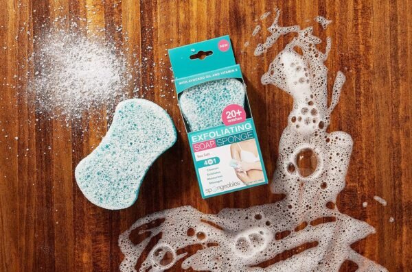 Spongeables Body Wash in a 20+ Wash Sponge, Sea Salt, 3 Count